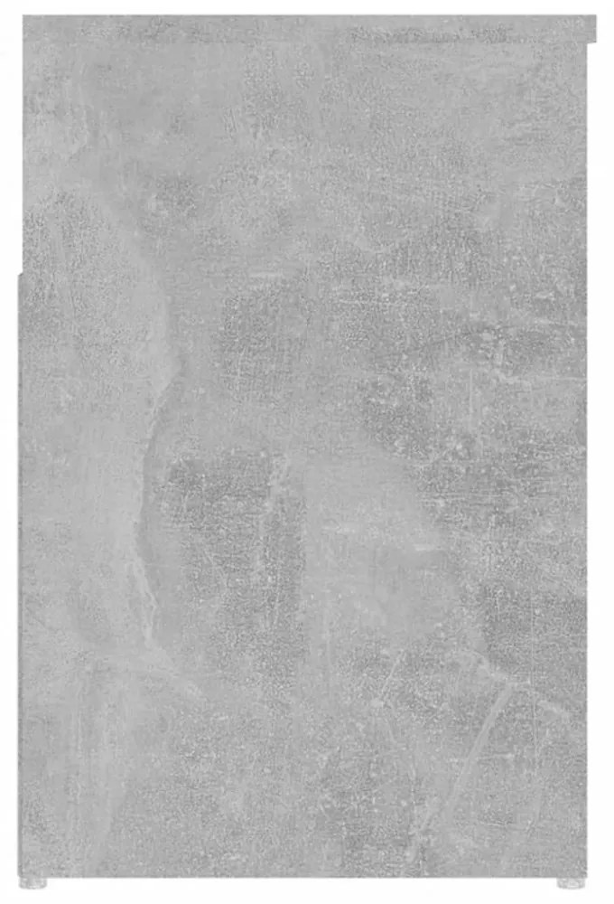 betonszürke szerelt fa cipőtároló pad 80 x 30 x 45 cm