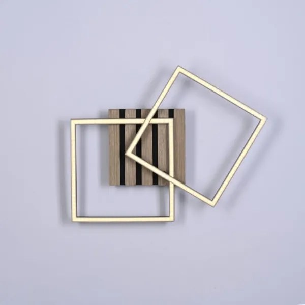 JUST LIGHT. 14053-79 - LED mennyezeti lámpatest AKUSTIKA LED/15W/230V tölgy/fekete