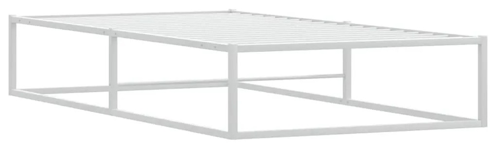 ágykeret matrac nélkül Fehér 100x200 cm fém ágykeret