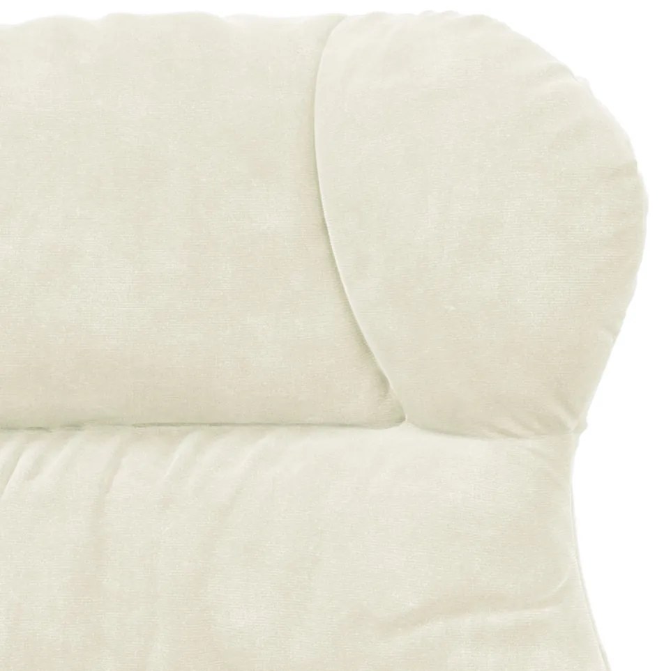 Pihenőszék Krém 69 x 74 x 93 cm Bársony