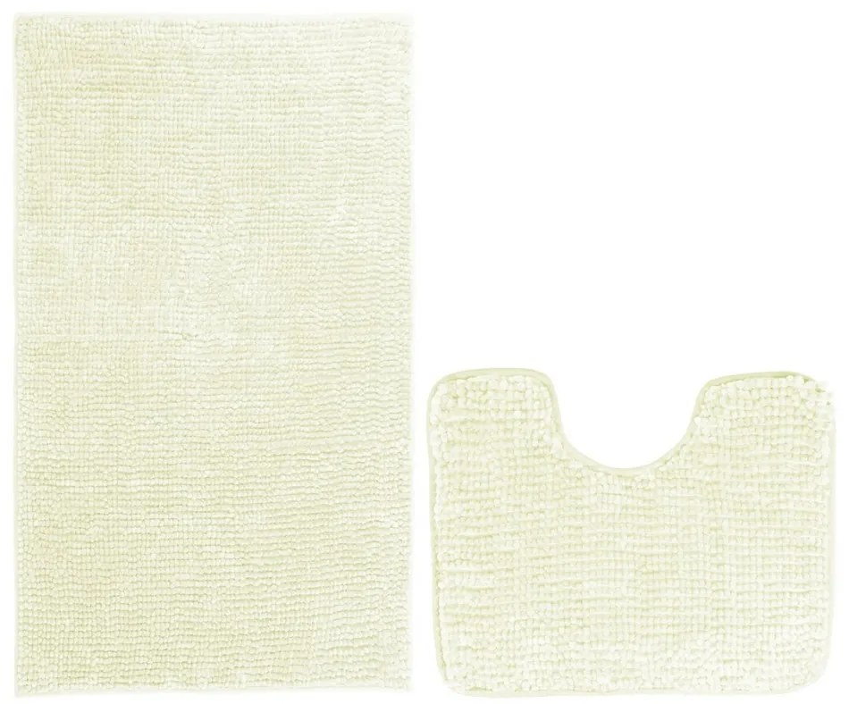 Restilo Bati fürdőszobai kilépő szett, fehér, 2 db, 50 x 80 cm, 40 x 50 cm