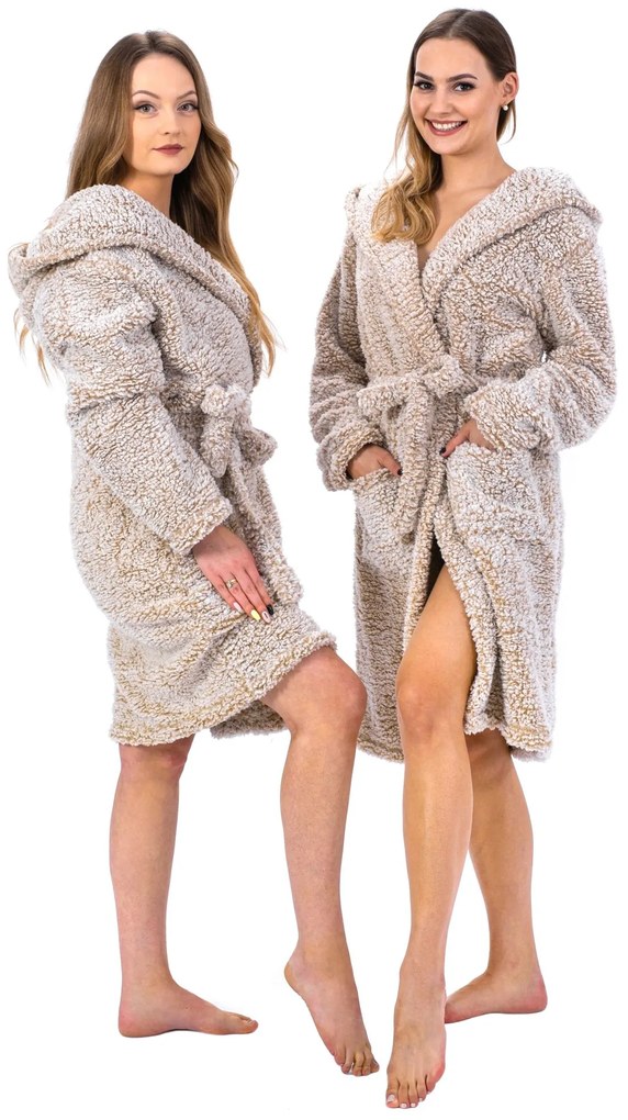 Fürdőköpeny Fluffy beige S/M