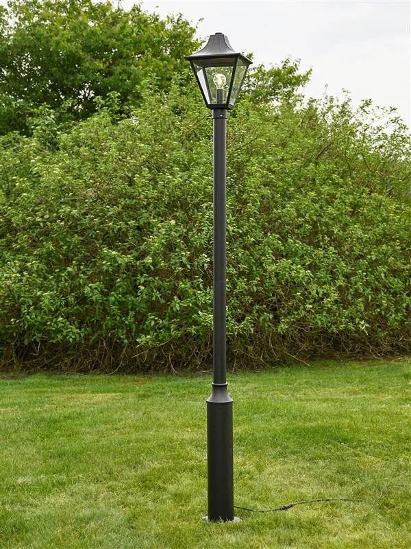 MARKSLÖJD 108171 GARDEN Kandeláber Fekete, Átlátszó LED IP44