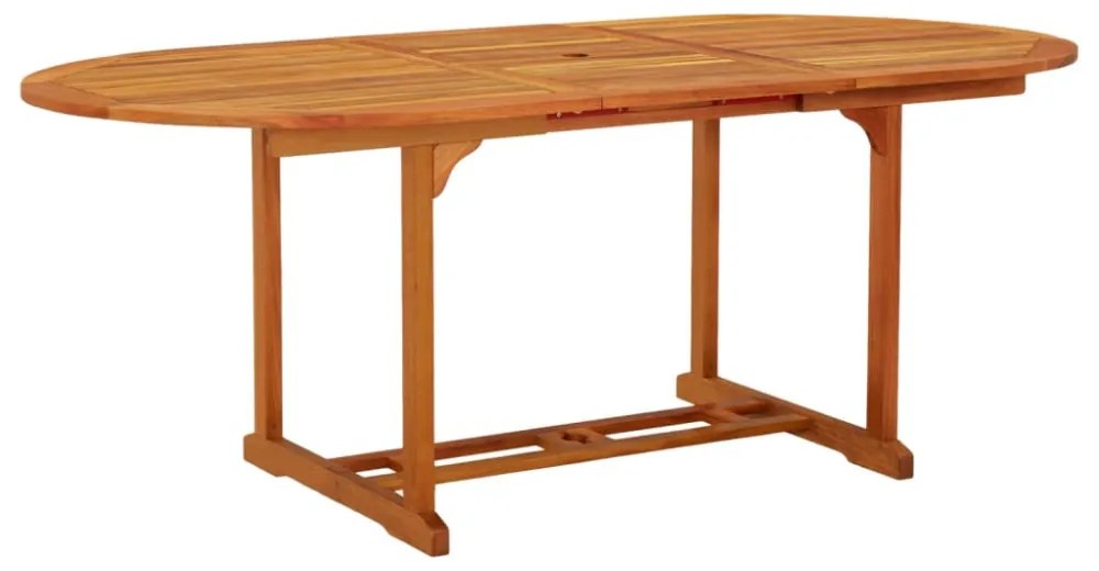 tömör eukaliptuszfa kerti asztal 200 x 100 x 75 cm