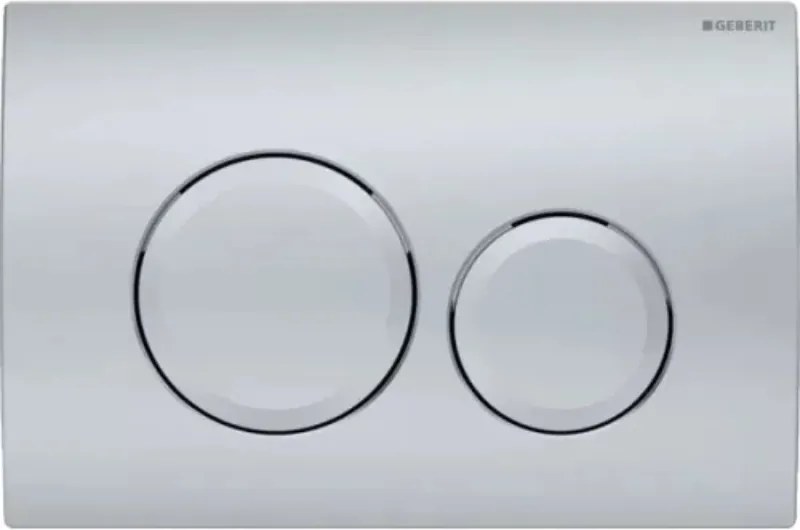 GEBERIT Delta20 nyomólap, Basic WC-tartályhoz, 2 vízmennyiséges, matt króm