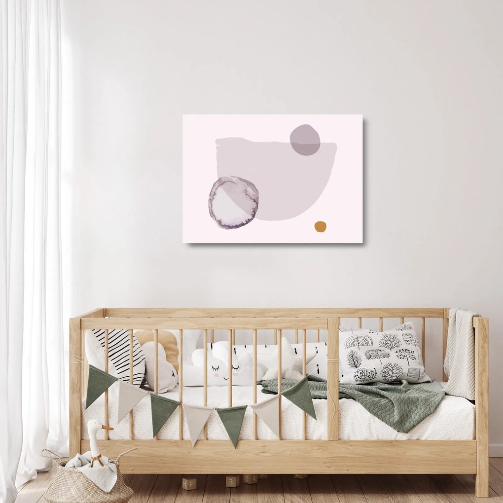 Üveg kép - Lila minimalizmus N⁰2 (70x50 cm)