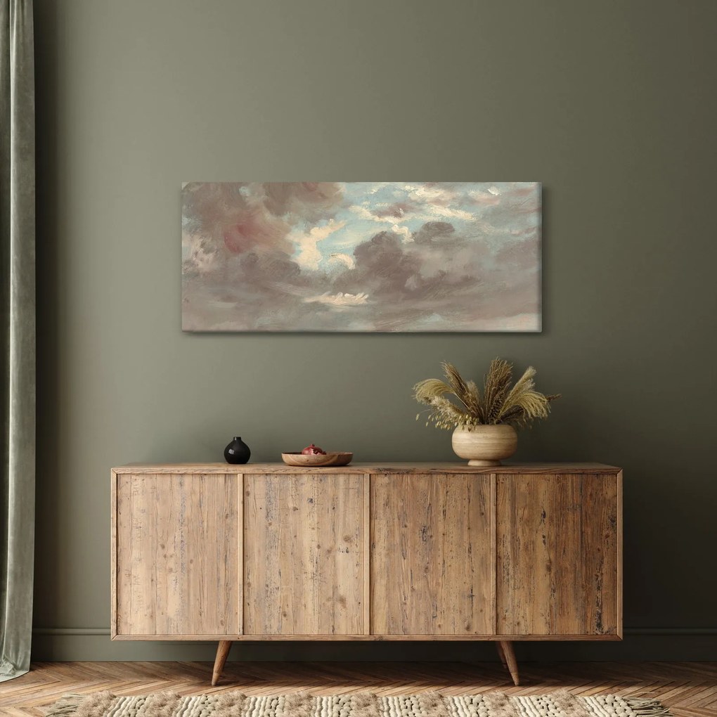 Kép - John Constable, Cloud Study Stormy Sunset, reprodukciók (120x50 cm)