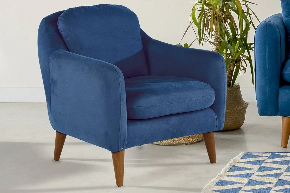 Design fotel Maelie sötétkék