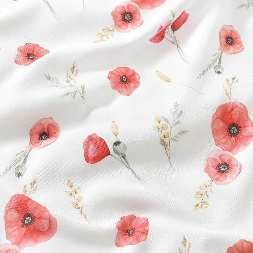 Goldea dekor függöny - pipacsok 240x150 cm