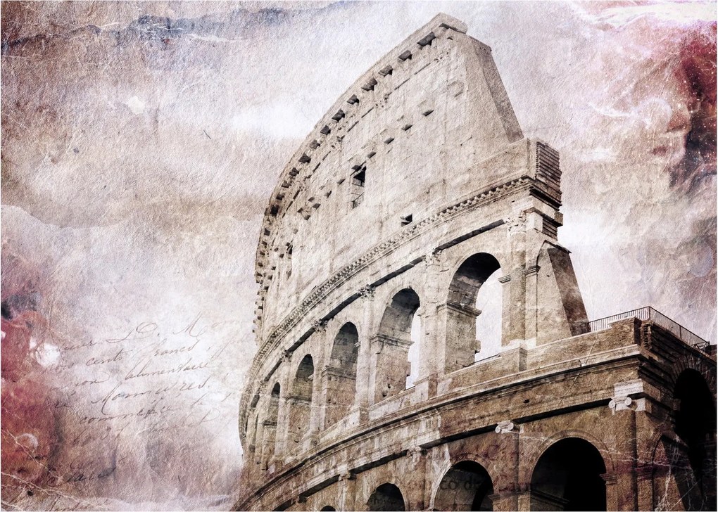 Kép - Colosseum, Róma, Olaszország (üvegen) (70x50 cm)