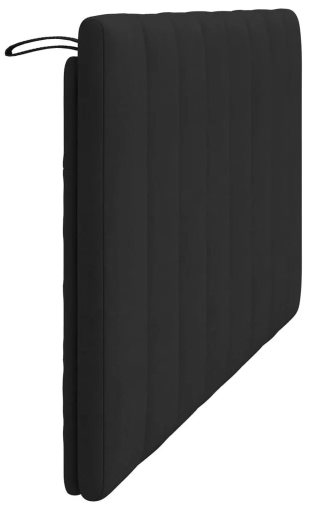 fekete bársony fejtámla párna Hanko 160 cm