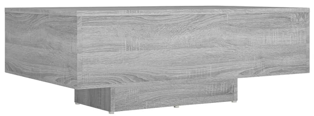 Szürke sonoma színű szerelt fa dohányzóasztal 85 x 55 x 31 cm
