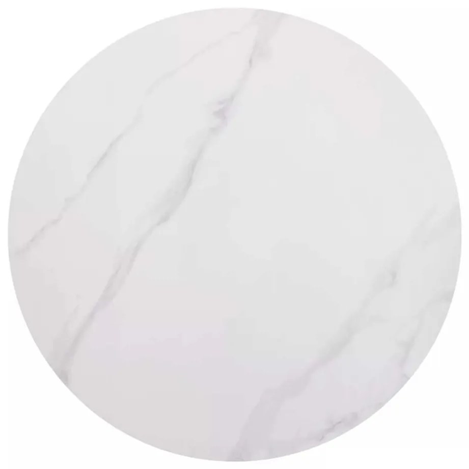 Rion étkezőasztal - 90 cm átmérő, márvány / fekete