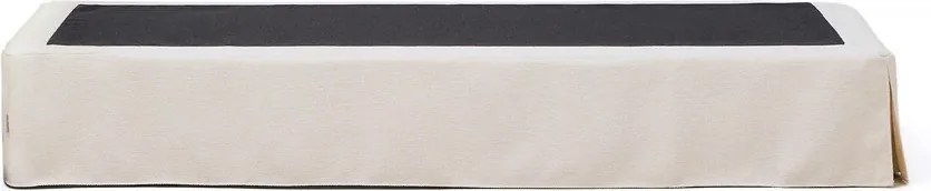 Fehér kárpitozott egyszemélyes ágy ágytámla nélkül 90x200 cm Jaira – Kave Home