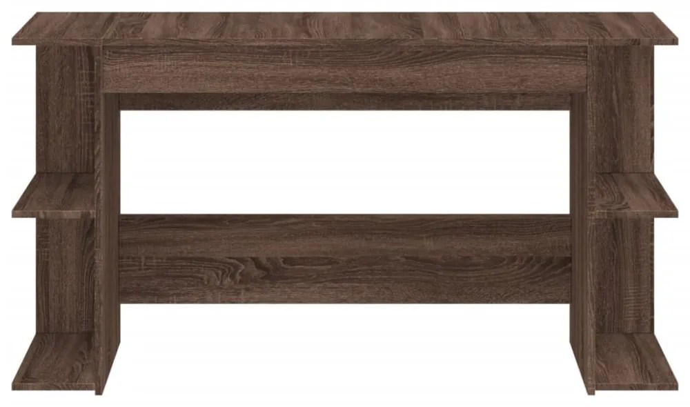 vidaXL barna tölgyszínű szerelt fa íróasztal 140 x 50 x 75 cm