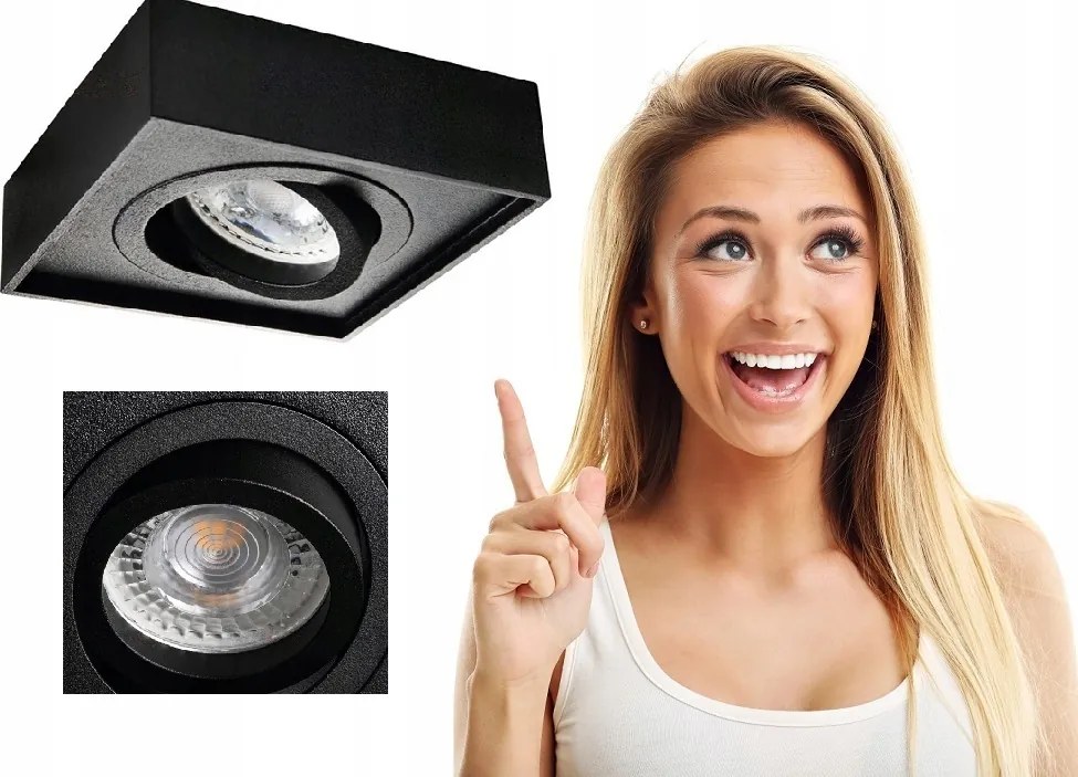 Süllyesztett Lámpatest Mini Gord Fekete Konalux