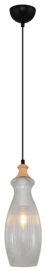 BOTTLE kábelre szerelhető csillár 1xE14/4W/230V átlátszó