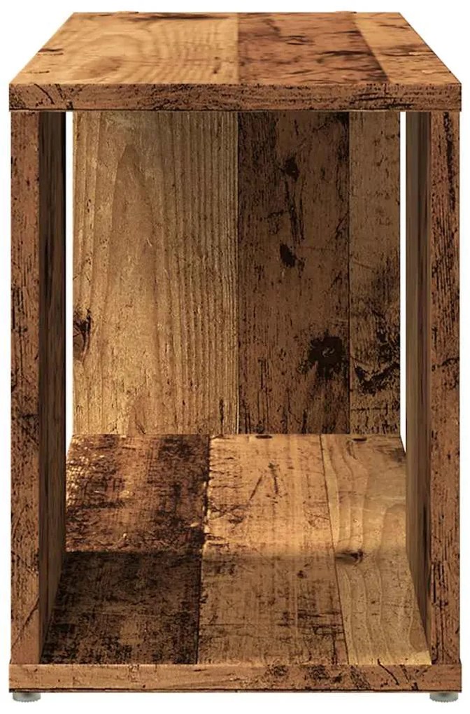 antik hatású szerelt fa TV-szekrény 60 x 24 x 32 cm
