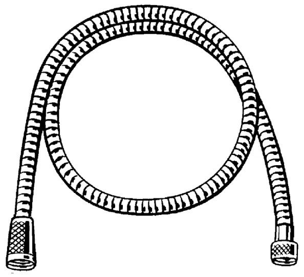 GROHE 22108000 - VITALIOFLEX METAL LONG-LIFE zuhanycső, 1500 mm, króm