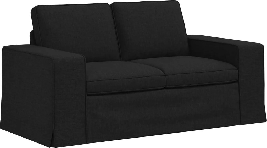 vidaXL Kanapé Fekete 162 x 80 x 82 cm szövet