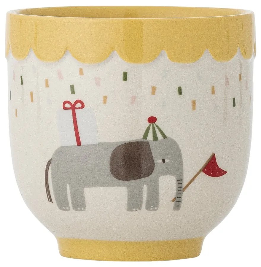 Sárga-krémszínű kőedény gyerek bögre 150 ml Celebrate – Bloomingville Mini
