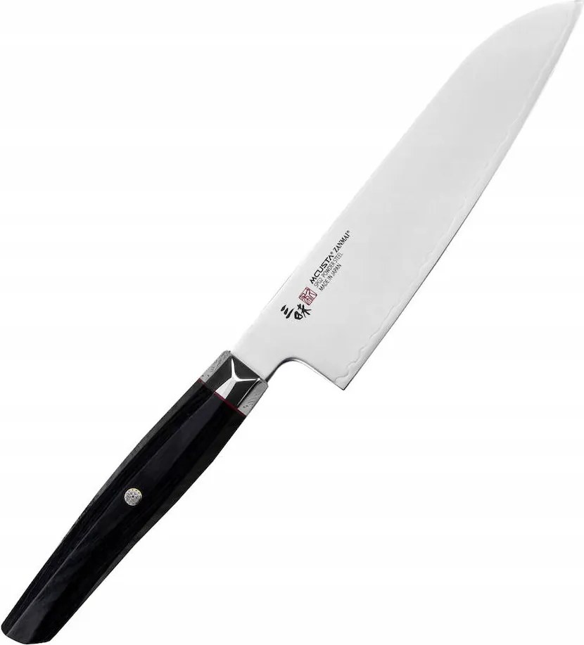 Mcusta Zanmai Revolution SPG2 Japán Santoku Zöldségvágó kés 61 Hrc 18cm