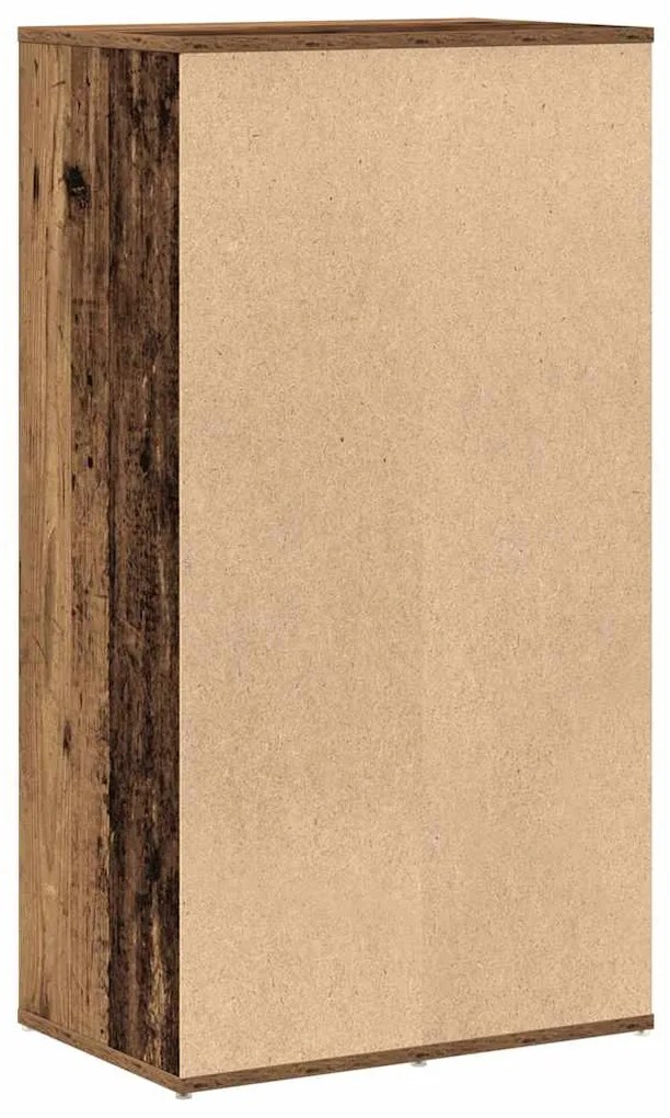 antik fa szerelt fa cipőtartó 54x34x100,5 cm