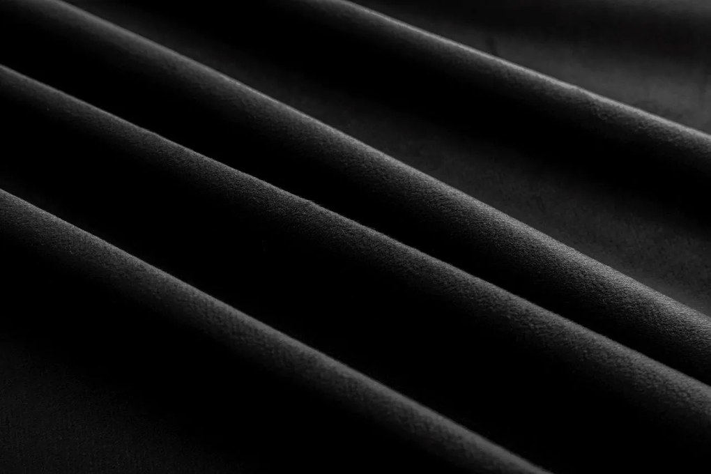 Sötétszürke fényzáró függöny VELVET 140x250 cm Felfüggesztés: Fém gyűrűk