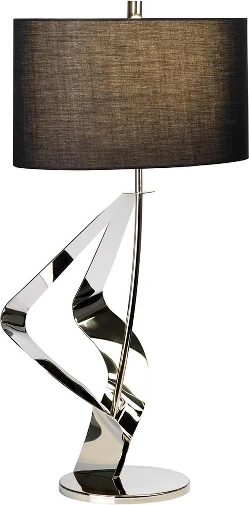 Elstead modern asztali lámpa ribbon fekete nikkel elsribbon-tl