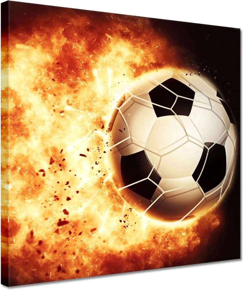 Vászonkép 30x30 Labda a tűzben Lángok