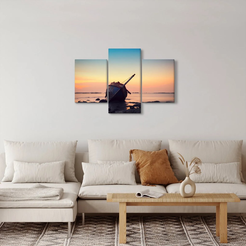 Kép - Hajótörést szenvedett hajó (90x60 cm)