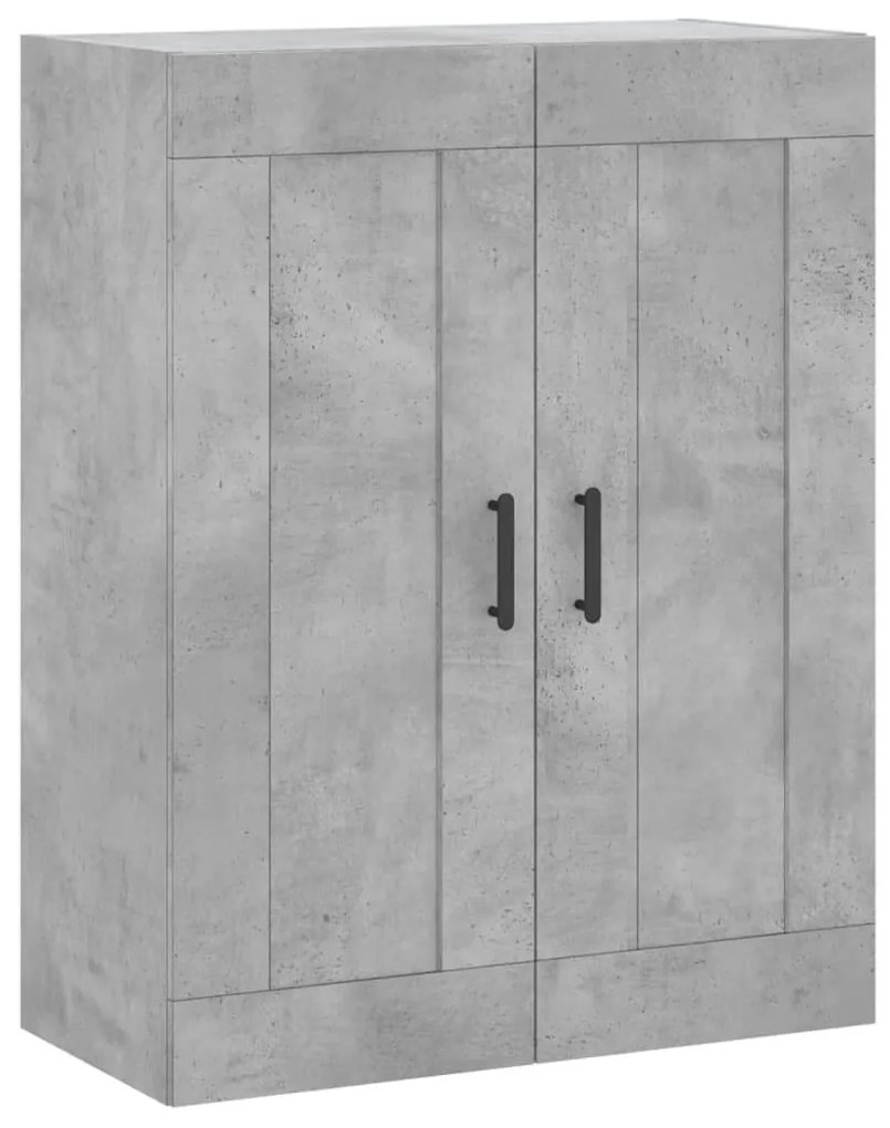 betonszürke szerelt fa fali szekrény 69,5 x 34 x 90 cm