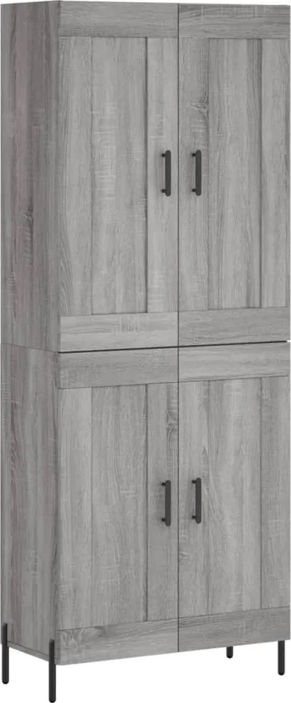 vidaXL szürke sonoma szerelt fa magasszekrény 69,5 x 34 x 180 cm