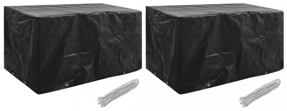 2 db kerti bútor huzat 8 fűzőlyukkal 180 x 70 x 90 cm
