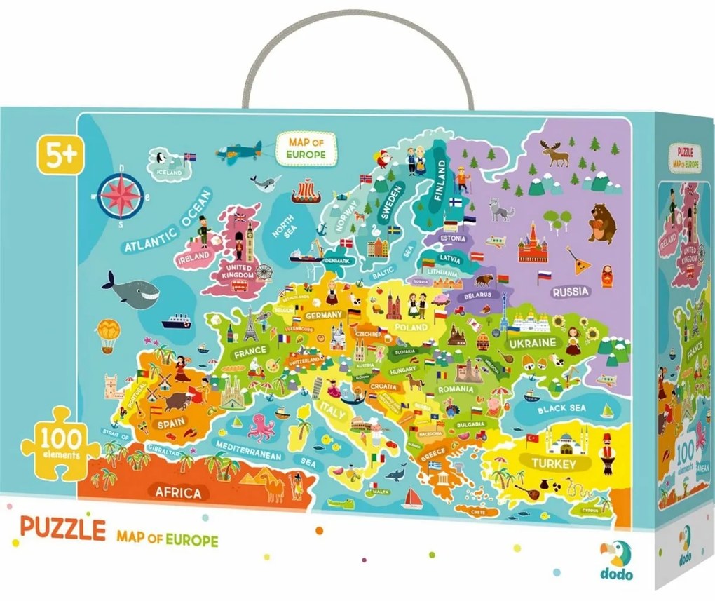 Dodo puzzle Európa térképe, 100 db