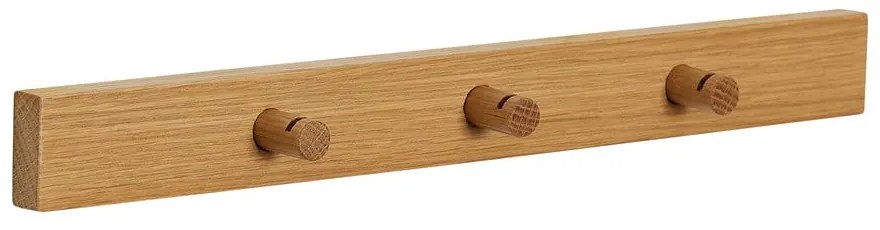 Natúr színű fali fogas tölgyfa dekorral 40 cm Cosplay – Hübsch