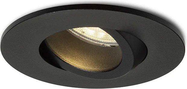 RENDL GALO R süllyesztett lámpa fekete 230V LED GU10 9W IP65
