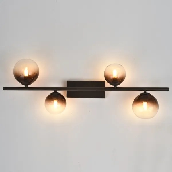 Brilagi - LED felületre szerelhető csillár MILLA 4xG9/3W/230V barna/füstbarna