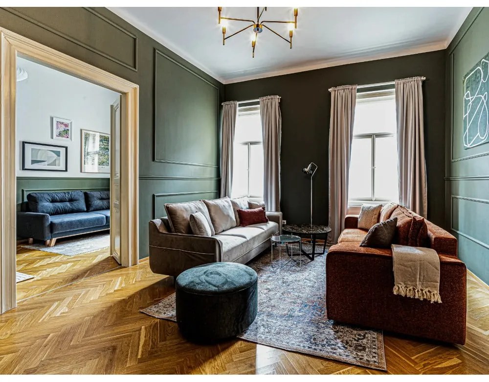 Zöld kinyitható kanapé Emile - Bobochic Paris