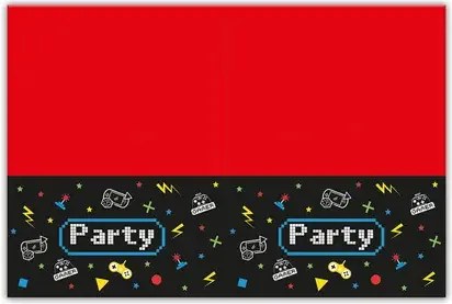 Gaming Party műanyag asztalterítő 120x180 cm