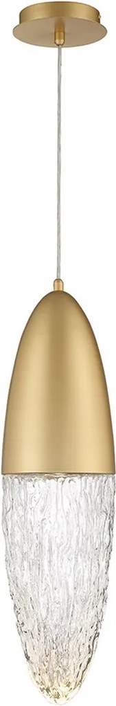Quintiesse modern függeszték ecrou átlátszó csiszolt arany elsqn-ecrou-1p-bg