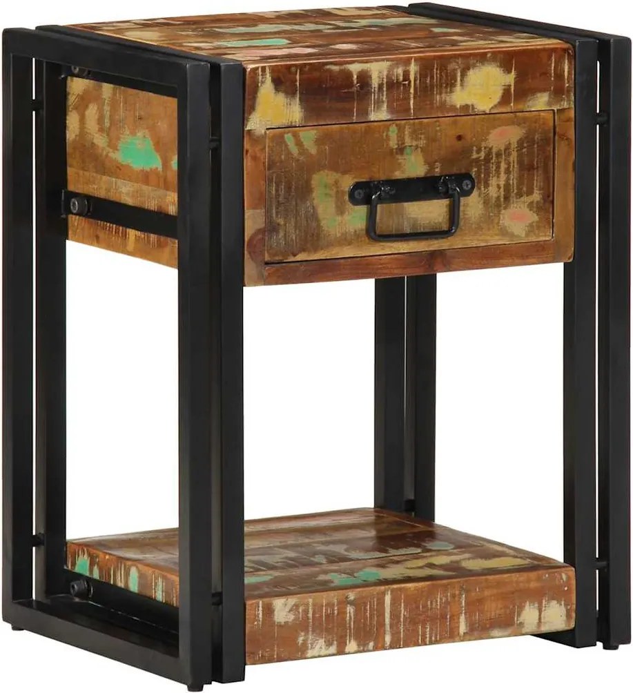 vidaXL Éjjeliszekrény fiókkal 2 pcs Sokszínű 40 x 35 x 50 cm