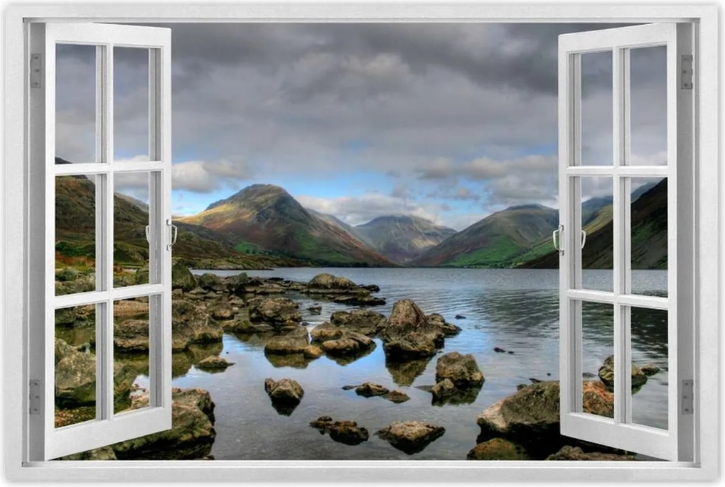 Poszterek 120x80 Nagy kövek a folyóban