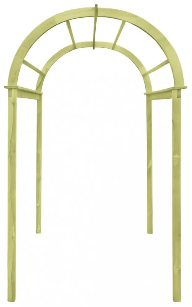 impregnált fenyőfa rácsos boltív 125 x 150 x 235 cm
