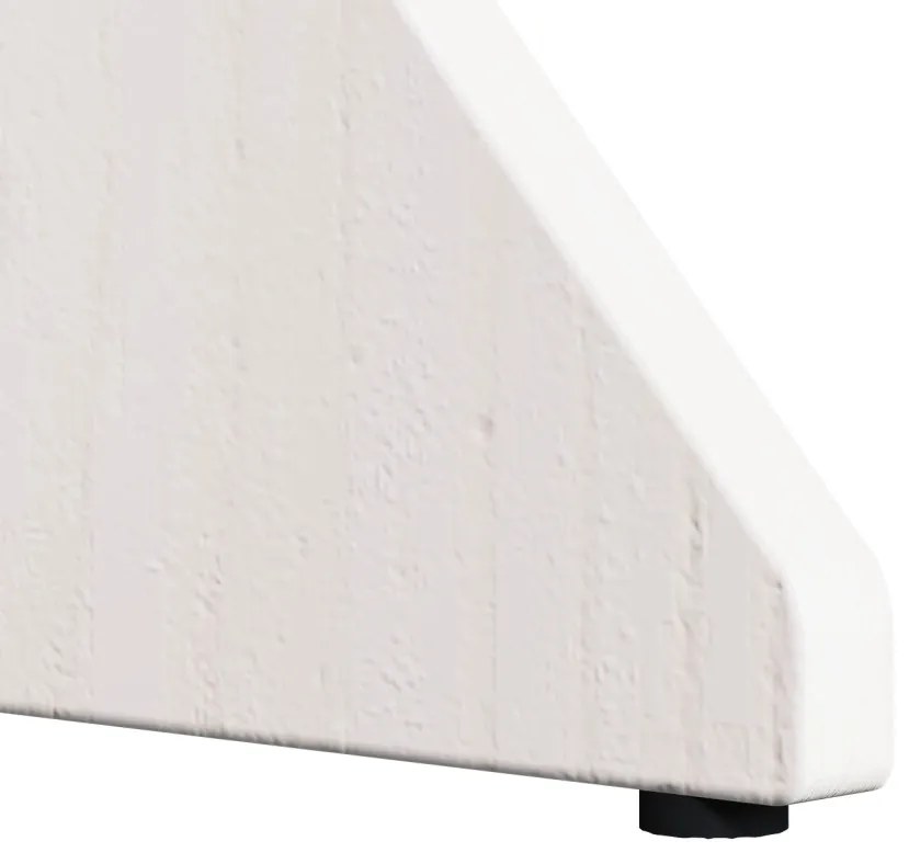Dohányzóasztal 2 pcs Fehér 46 x 46 x 47 cm Tömör fenyőfa