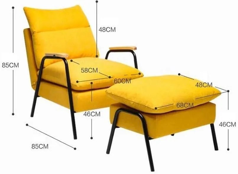 AKCIÓ Világosszürke állítható BRISTOL fotel lábtartóval II. osztályú