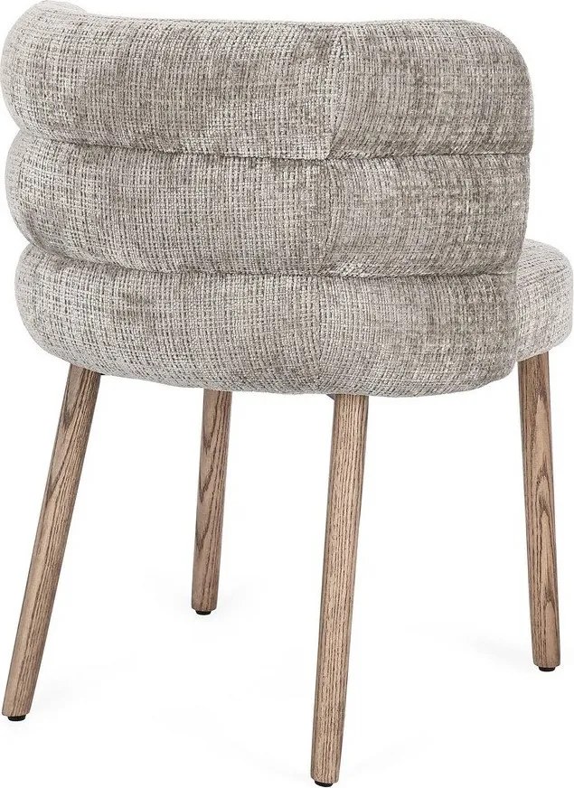 Szürke kárpitozott étkezőszék Ilma – Bizzotto