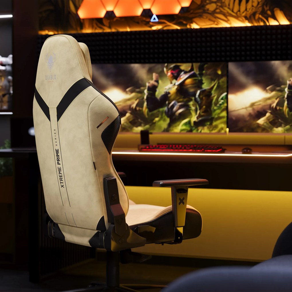 Gamer szék Normal Size, arany-fekete: Diablo X-One Prime Broken Gold