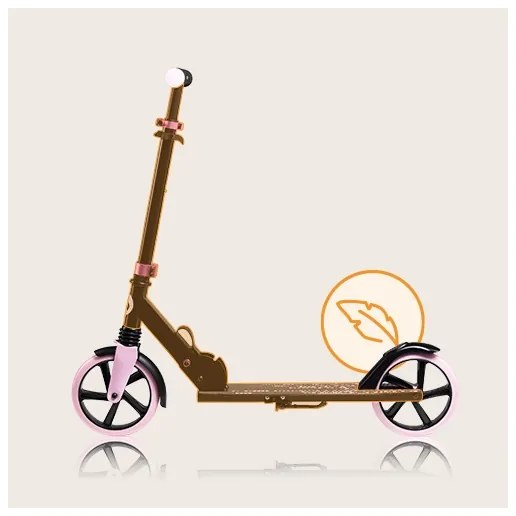 Lionelo - Gyerek roller LUCA fekete/rózsaszín