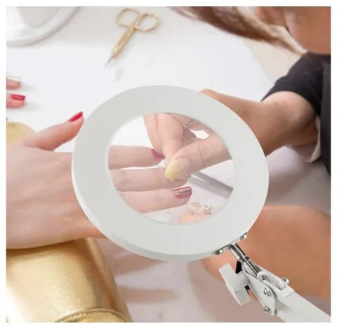 Extol - LED Dimmelhető asztali lámpa nagyítóval LED/8W/5V 2900/4500/7500K fehér